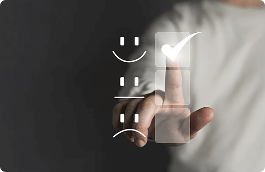 Over 99.6% Satisfied rate.